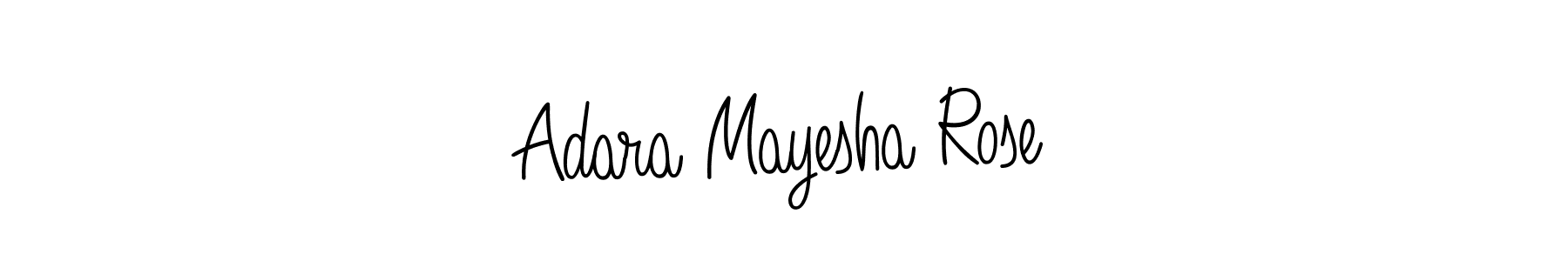 How to Draw Adara Mayesha Rose signature style? Angelique-Rose-font-FFP is a latest design signature styles for name Adara Mayesha Rose. Adara Mayesha Rose signature style 5 images and pictures png