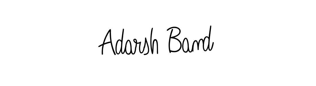 You should practise on your own different ways (Angelique-Rose-font-FFP) to write your name (Adarsh Band) in signature. don't let someone else do it for you. Adarsh Band signature style 5 images and pictures png