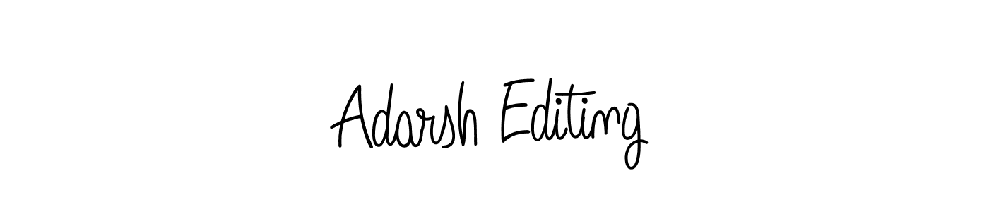 Make a beautiful signature design for name Adarsh Editing. Use this online signature maker to create a handwritten signature for free. Adarsh Editing signature style 5 images and pictures png