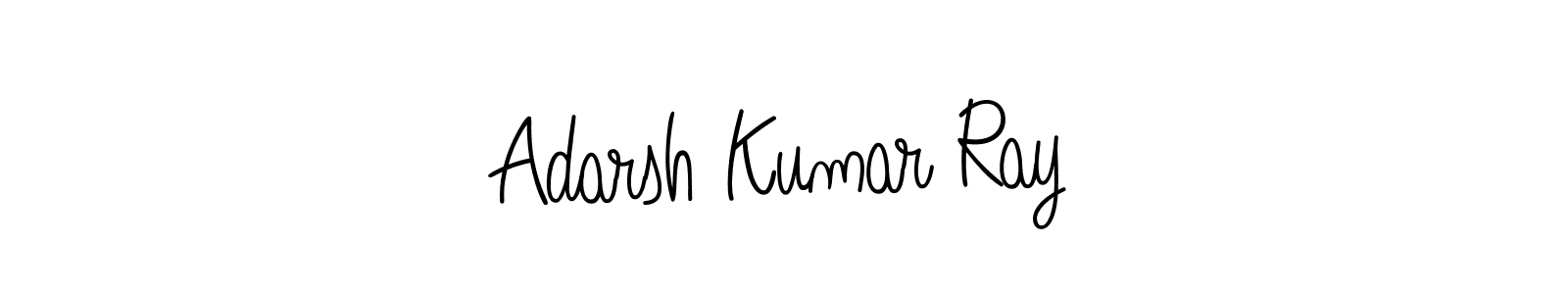 You should practise on your own different ways (Angelique-Rose-font-FFP) to write your name (Adarsh Kumar Ray) in signature. don't let someone else do it for you. Adarsh Kumar Ray signature style 5 images and pictures png