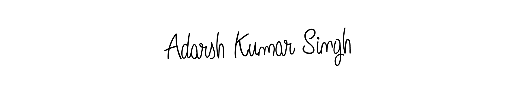 The best way (Angelique-Rose-font-FFP) to make a short signature is to pick only two or three words in your name. The name Adarsh Kumar Singh include a total of six letters. For converting this name. Adarsh Kumar Singh signature style 5 images and pictures png