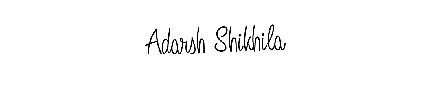 Create a beautiful signature design for name Adarsh Shikhila. With this signature (Angelique-Rose-font-FFP) fonts, you can make a handwritten signature for free. Adarsh Shikhila signature style 5 images and pictures png