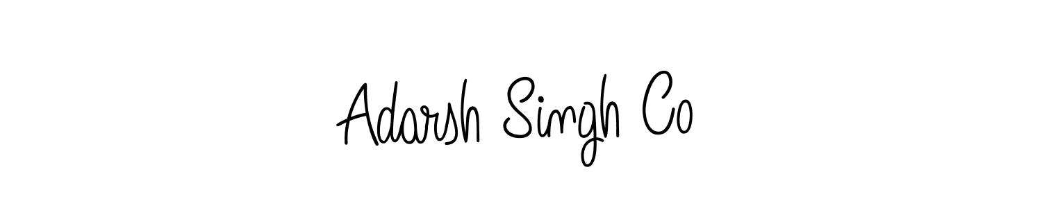 Make a beautiful signature design for name Adarsh Singh Co. With this signature (Angelique-Rose-font-FFP) style, you can create a handwritten signature for free. Adarsh Singh Co signature style 5 images and pictures png