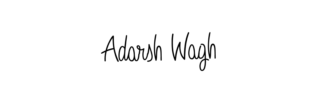 Adarsh Wagh stylish signature style. Best Handwritten Sign (Angelique-Rose-font-FFP) for my name. Handwritten Signature Collection Ideas for my name Adarsh Wagh. Adarsh Wagh signature style 5 images and pictures png