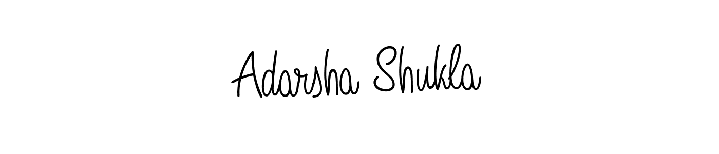 The best way (Angelique-Rose-font-FFP) to make a short signature is to pick only two or three words in your name. The name Adarsha Shukla include a total of six letters. For converting this name. Adarsha Shukla signature style 5 images and pictures png