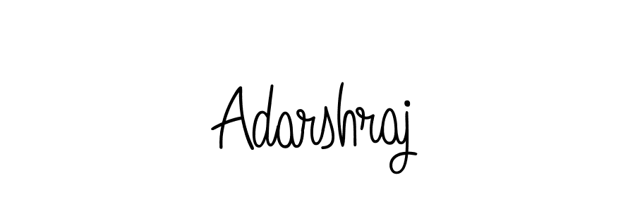 Use a signature maker to create a handwritten signature online. With this signature software, you can design (Angelique-Rose-font-FFP) your own signature for name Adarshraj. Adarshraj signature style 5 images and pictures png