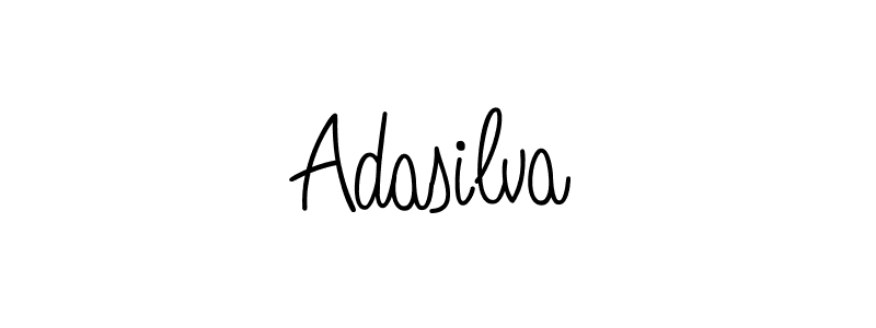 Use a signature maker to create a handwritten signature online. With this signature software, you can design (Angelique-Rose-font-FFP) your own signature for name Adasilva. Adasilva signature style 5 images and pictures png