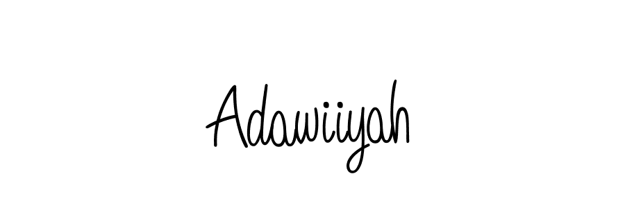 Also we have Adawiiyah name is the best signature style. Create professional handwritten signature collection using Angelique-Rose-font-FFP autograph style. Adawiiyah signature style 5 images and pictures png