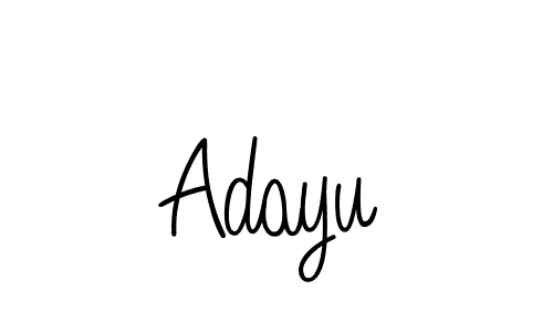 The best way (Angelique-Rose-font-FFP) to make a short signature is to pick only two or three words in your name. The name Adayu include a total of six letters. For converting this name. Adayu signature style 5 images and pictures png