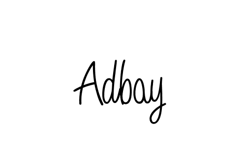 Create a beautiful signature design for name Adbay. With this signature (Angelique-Rose-font-FFP) fonts, you can make a handwritten signature for free. Adbay signature style 5 images and pictures png