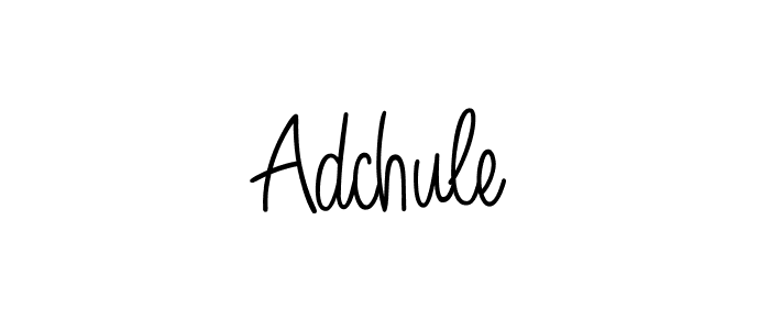 Use a signature maker to create a handwritten signature online. With this signature software, you can design (Angelique-Rose-font-FFP) your own signature for name Adchule. Adchule signature style 5 images and pictures png