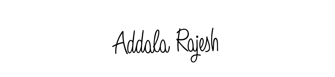 Make a beautiful signature design for name Addala Rajesh. With this signature (Angelique-Rose-font-FFP) style, you can create a handwritten signature for free. Addala Rajesh signature style 5 images and pictures png