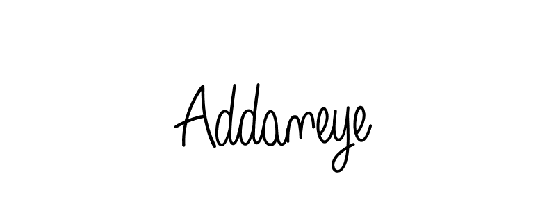 Make a beautiful signature design for name Addaneye. With this signature (Angelique-Rose-font-FFP) style, you can create a handwritten signature for free. Addaneye signature style 5 images and pictures png