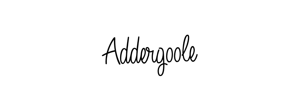 You should practise on your own different ways (Angelique-Rose-font-FFP) to write your name (Addergoole) in signature. don't let someone else do it for you. Addergoole signature style 5 images and pictures png