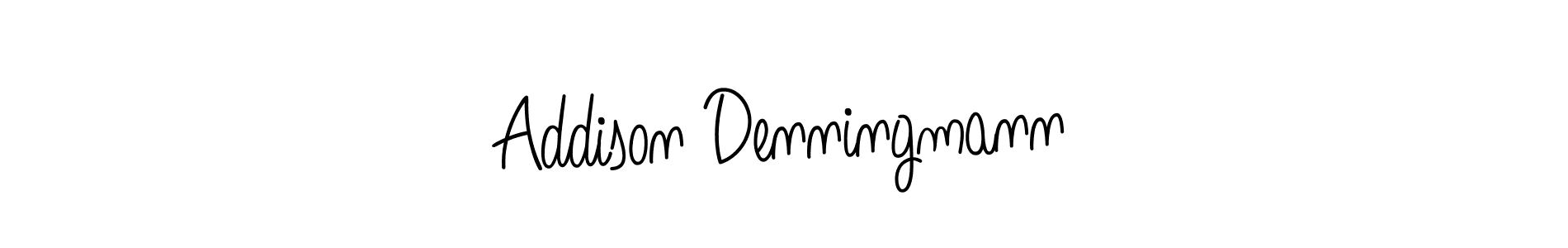 The best way (Angelique-Rose-font-FFP) to make a short signature is to pick only two or three words in your name. The name Addison Denningmann include a total of six letters. For converting this name. Addison Denningmann signature style 5 images and pictures png