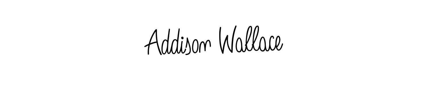 How to make Addison Wallace name signature. Use Angelique-Rose-font-FFP style for creating short signs online. This is the latest handwritten sign. Addison Wallace signature style 5 images and pictures png
