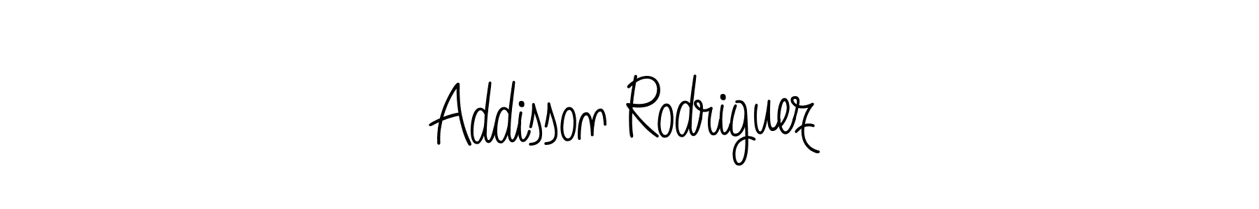 Design your own signature with our free online signature maker. With this signature software, you can create a handwritten (Angelique-Rose-font-FFP) signature for name Addisson Rodriguez. Addisson Rodriguez signature style 5 images and pictures png