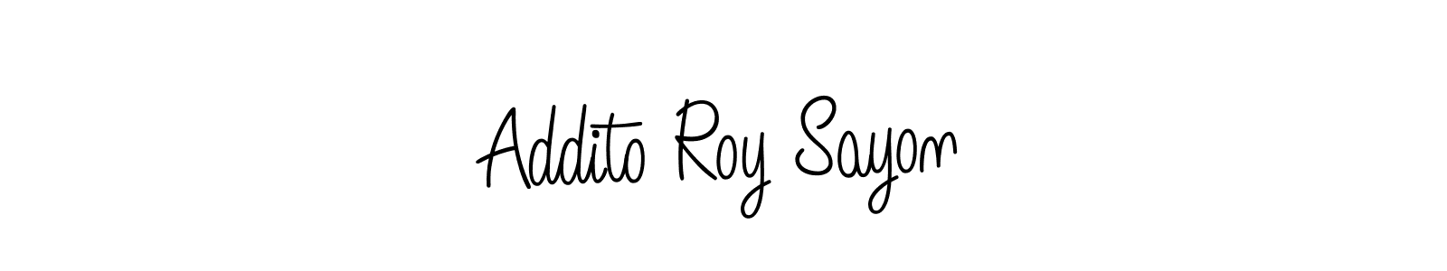 This is the best signature style for the Addito Roy Sayon name. Also you like these signature font (Angelique-Rose-font-FFP). Mix name signature. Addito Roy Sayon signature style 5 images and pictures png