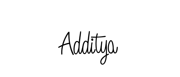 Make a beautiful signature design for name Additya. With this signature (Angelique-Rose-font-FFP) style, you can create a handwritten signature for free. Additya signature style 5 images and pictures png