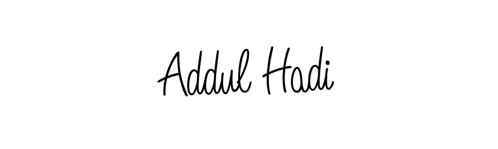 The best way (Angelique-Rose-font-FFP) to make a short signature is to pick only two or three words in your name. The name Addul Hadi include a total of six letters. For converting this name. Addul Hadi signature style 5 images and pictures png