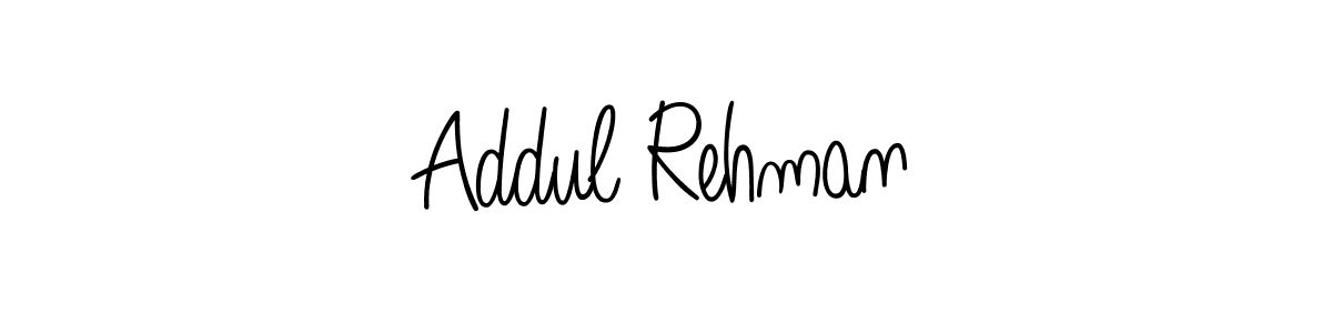 You should practise on your own different ways (Angelique-Rose-font-FFP) to write your name (Addul Rehman) in signature. don't let someone else do it for you. Addul Rehman signature style 5 images and pictures png