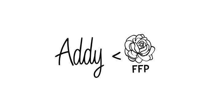 How to make Addy <3 signature? Angelique-Rose-font-FFP is a professional autograph style. Create handwritten signature for Addy <3 name. Addy <3 signature style 5 images and pictures png