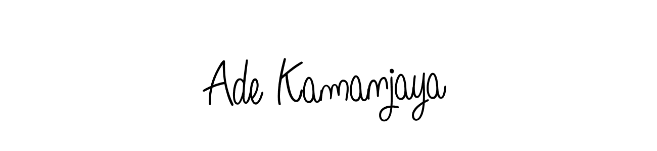 Make a beautiful signature design for name Ade Kamanjaya. With this signature (Angelique-Rose-font-FFP) style, you can create a handwritten signature for free. Ade Kamanjaya signature style 5 images and pictures png