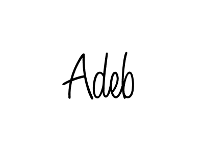 Create a beautiful signature design for name Adeb. With this signature (Angelique-Rose-font-FFP) fonts, you can make a handwritten signature for free. Adeb signature style 5 images and pictures png