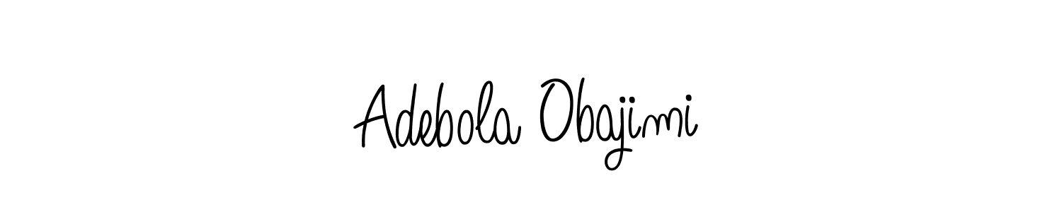 You can use this online signature creator to create a handwritten signature for the name Adebola Obajimi. This is the best online autograph maker. Adebola Obajimi signature style 5 images and pictures png