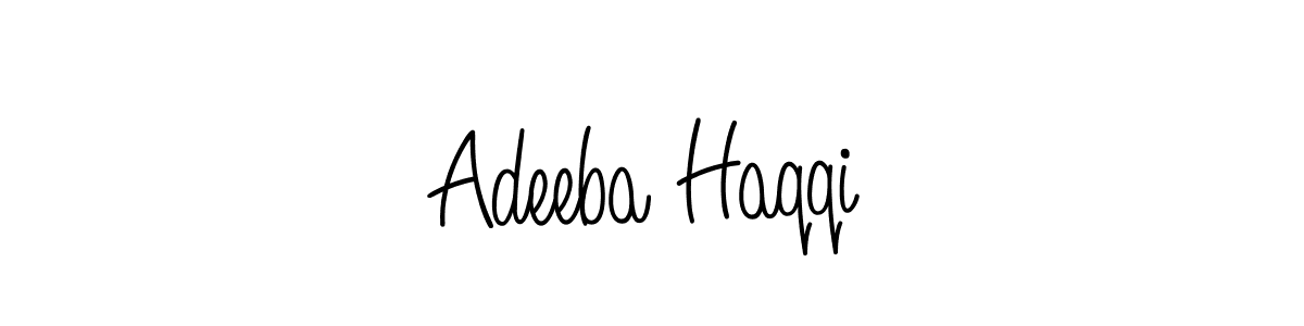 Design your own signature with our free online signature maker. With this signature software, you can create a handwritten (Angelique-Rose-font-FFP) signature for name Adeeba Haqqi. Adeeba Haqqi signature style 5 images and pictures png