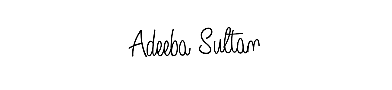 Also we have Adeeba Sultan name is the best signature style. Create professional handwritten signature collection using Angelique-Rose-font-FFP autograph style. Adeeba Sultan signature style 5 images and pictures png