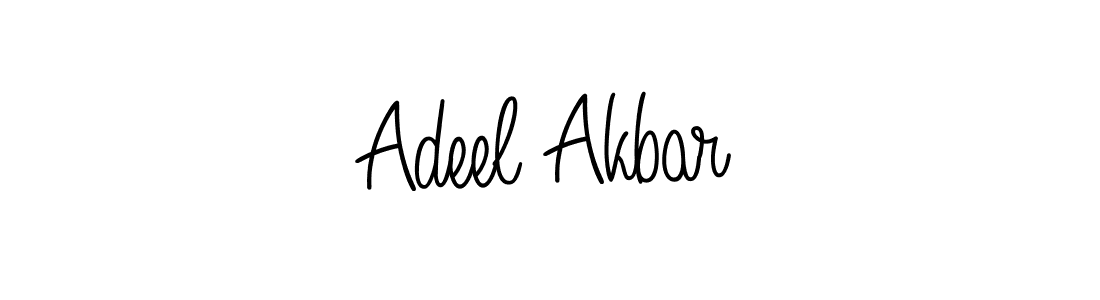 How to make Adeel Akbar name signature. Use Angelique-Rose-font-FFP style for creating short signs online. This is the latest handwritten sign. Adeel Akbar signature style 5 images and pictures png