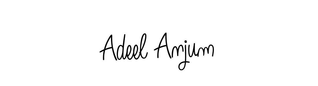 The best way (Angelique-Rose-font-FFP) to make a short signature is to pick only two or three words in your name. The name Adeel Anjum include a total of six letters. For converting this name. Adeel Anjum signature style 5 images and pictures png