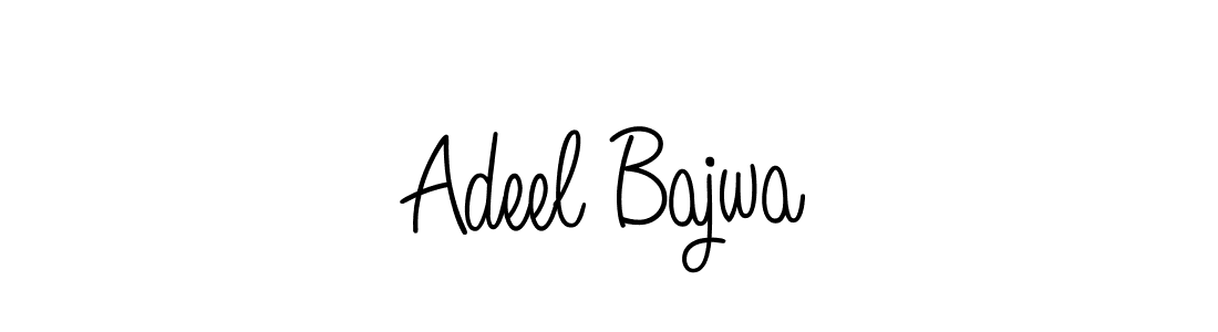 The best way (Angelique-Rose-font-FFP) to make a short signature is to pick only two or three words in your name. The name Adeel Bajwa include a total of six letters. For converting this name. Adeel Bajwa signature style 5 images and pictures png
