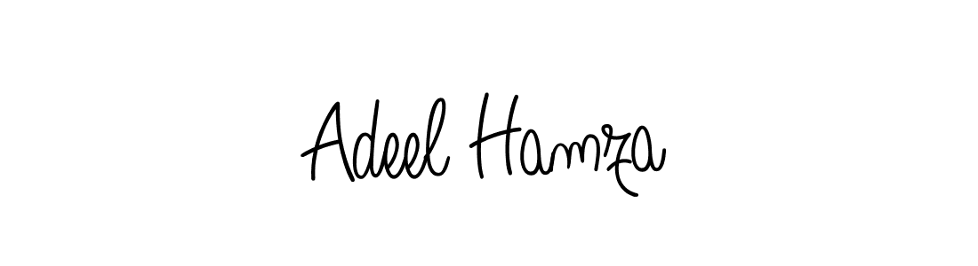 Use a signature maker to create a handwritten signature online. With this signature software, you can design (Angelique-Rose-font-FFP) your own signature for name Adeel Hamza. Adeel Hamza signature style 5 images and pictures png