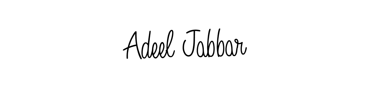 Create a beautiful signature design for name Adeel Jabbar. With this signature (Angelique-Rose-font-FFP) fonts, you can make a handwritten signature for free. Adeel Jabbar signature style 5 images and pictures png