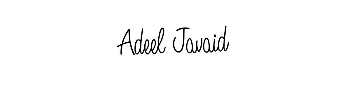 How to make Adeel Javaid name signature. Use Angelique-Rose-font-FFP style for creating short signs online. This is the latest handwritten sign. Adeel Javaid signature style 5 images and pictures png