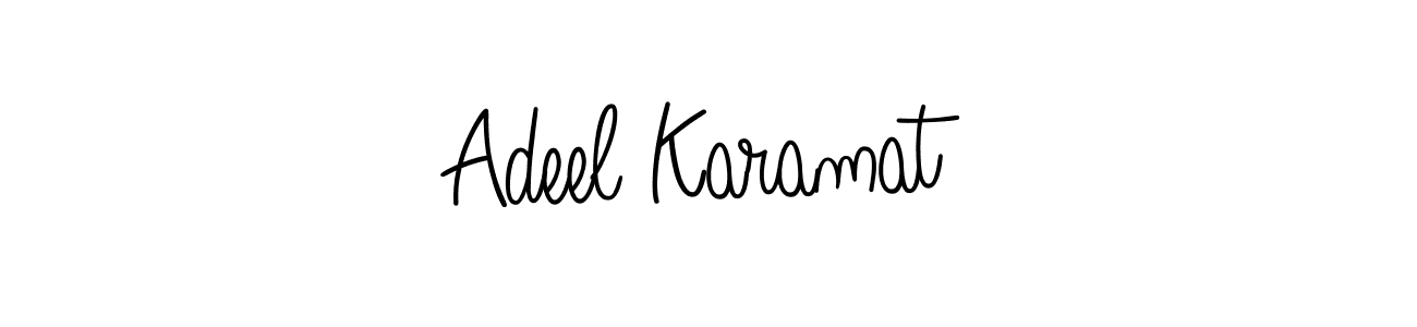 if you are searching for the best signature style for your name Adeel Karamat. so please give up your signature search. here we have designed multiple signature styles  using Angelique-Rose-font-FFP. Adeel Karamat signature style 5 images and pictures png