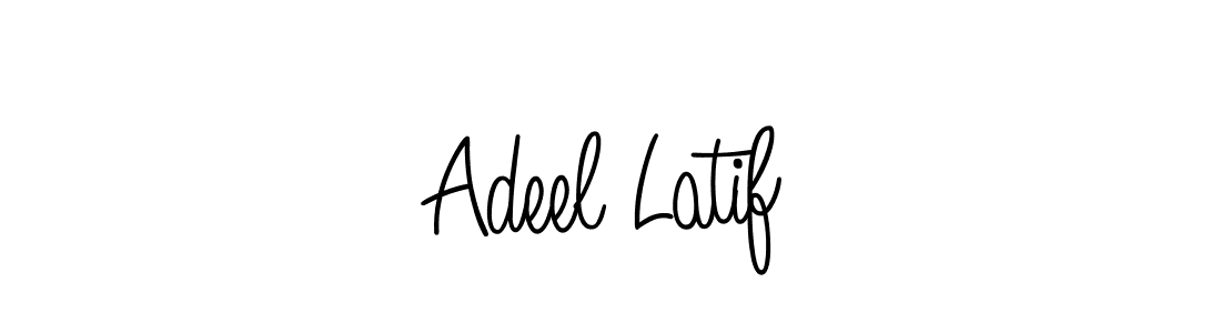 The best way (Angelique-Rose-font-FFP) to make a short signature is to pick only two or three words in your name. The name Adeel Latif include a total of six letters. For converting this name. Adeel Latif signature style 5 images and pictures png