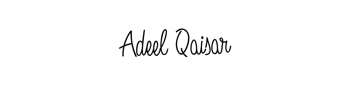 The best way (Angelique-Rose-font-FFP) to make a short signature is to pick only two or three words in your name. The name Adeel Qaisar include a total of six letters. For converting this name. Adeel Qaisar signature style 5 images and pictures png