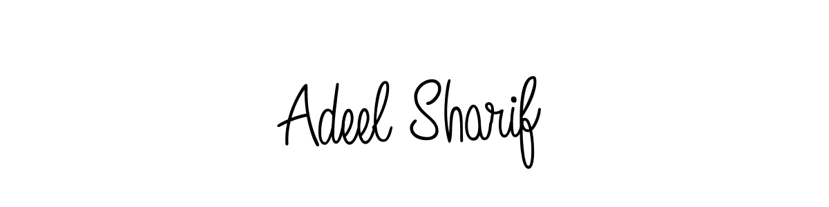 Adeel Sharif stylish signature style. Best Handwritten Sign (Angelique-Rose-font-FFP) for my name. Handwritten Signature Collection Ideas for my name Adeel Sharif. Adeel Sharif signature style 5 images and pictures png