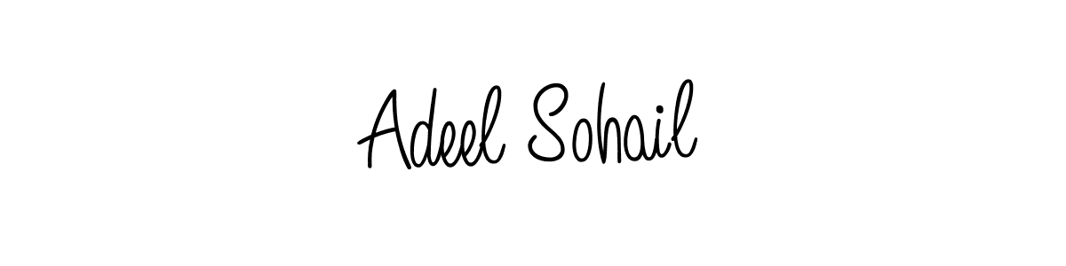 How to make Adeel Sohail name signature. Use Angelique-Rose-font-FFP style for creating short signs online. This is the latest handwritten sign. Adeel Sohail signature style 5 images and pictures png