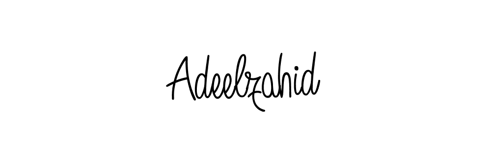 Make a beautiful signature design for name Adeelzahid. With this signature (Angelique-Rose-font-FFP) style, you can create a handwritten signature for free. Adeelzahid signature style 5 images and pictures png