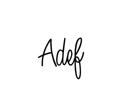 Design your own signature with our free online signature maker. With this signature software, you can create a handwritten (Angelique-Rose-font-FFP) signature for name Adef. Adef signature style 5 images and pictures png
