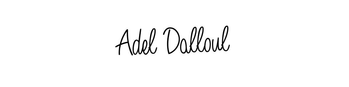 Also You can easily find your signature by using the search form. We will create Adel Dalloul name handwritten signature images for you free of cost using Angelique-Rose-font-FFP sign style. Adel Dalloul signature style 5 images and pictures png