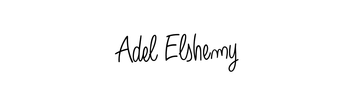 The best way (Angelique-Rose-font-FFP) to make a short signature is to pick only two or three words in your name. The name Adel Elshemy include a total of six letters. For converting this name. Adel Elshemy signature style 5 images and pictures png