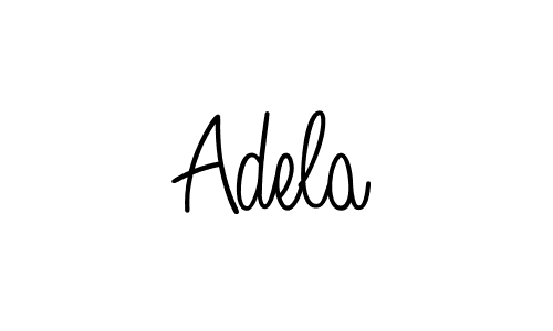 Use a signature maker to create a handwritten signature online. With this signature software, you can design (Angelique-Rose-font-FFP) your own signature for name Adela. Adela signature style 5 images and pictures png