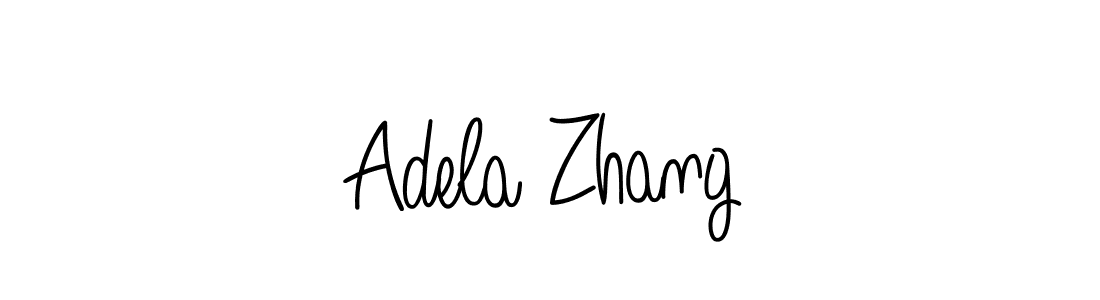 Design your own signature with our free online signature maker. With this signature software, you can create a handwritten (Angelique-Rose-font-FFP) signature for name Adela Zhang. Adela Zhang signature style 5 images and pictures png