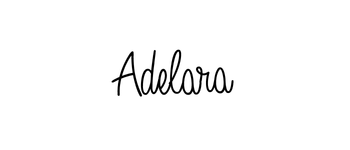 Make a beautiful signature design for name Adelara. With this signature (Angelique-Rose-font-FFP) style, you can create a handwritten signature for free. Adelara signature style 5 images and pictures png