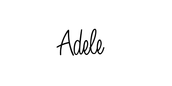 Make a beautiful signature design for name Adele . With this signature (Angelique-Rose-font-FFP) style, you can create a handwritten signature for free. Adele  signature style 5 images and pictures png